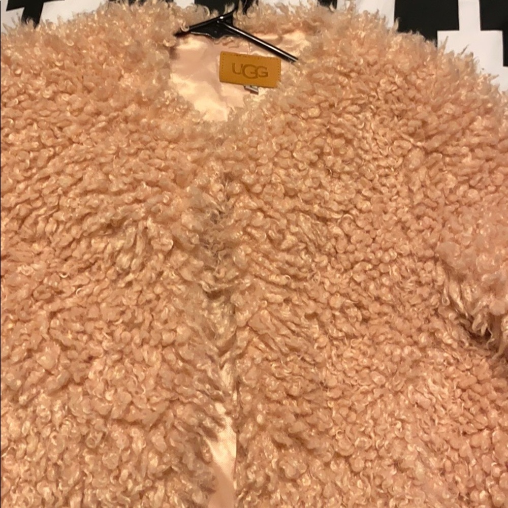 Sheep faux fur jacket